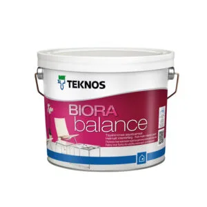 BIORA BALANCE, zīdaini matēta akrilāta ekoloģiski tīra krāsa sienām un griestiem