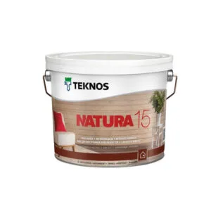 NATURA 15, daļēji matēta laka koka virsmām telpās